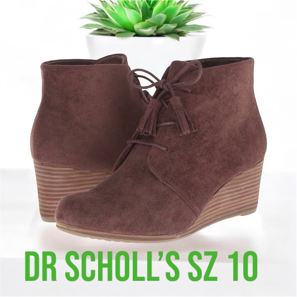 Dr Scholl’s Dark Brown Bootie Sz 10m Nwt